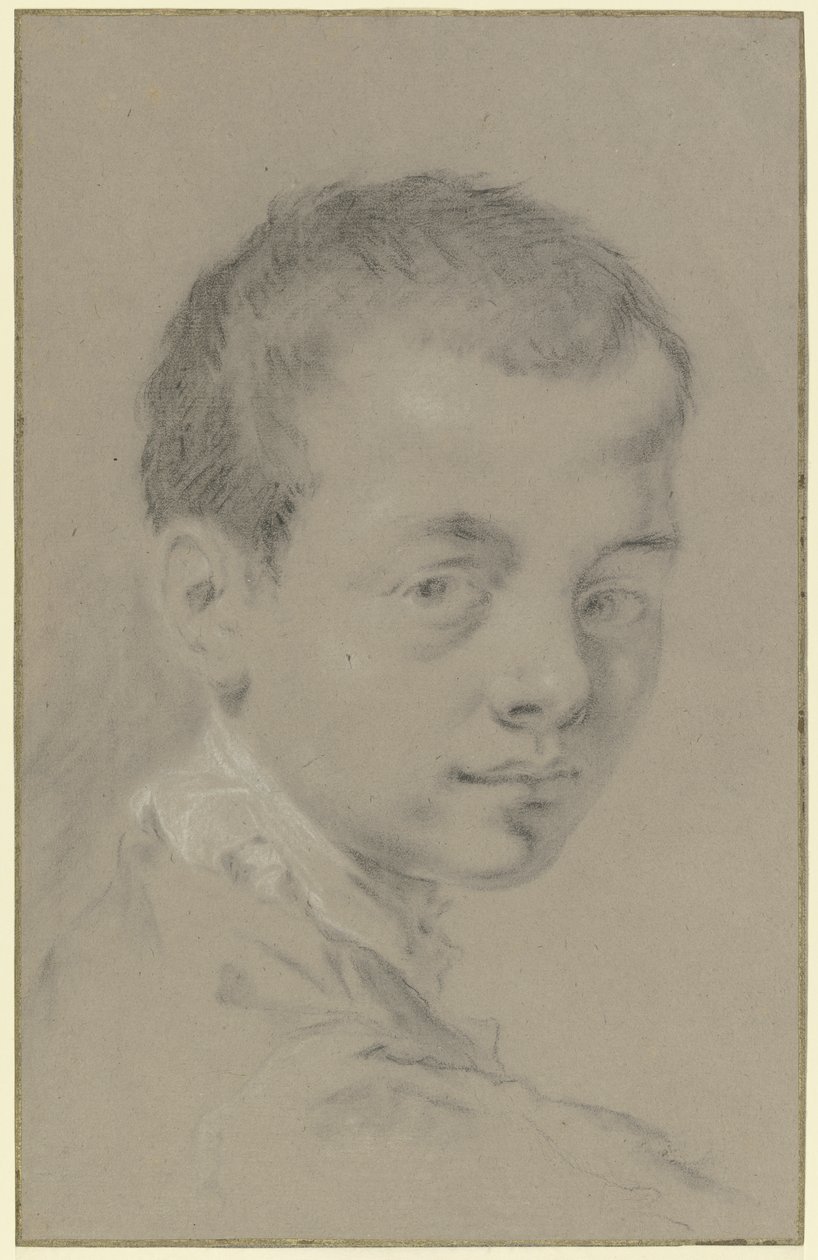 Cabeza de niño, vista de tres cuartos de Giovanni Battista Piazzetta