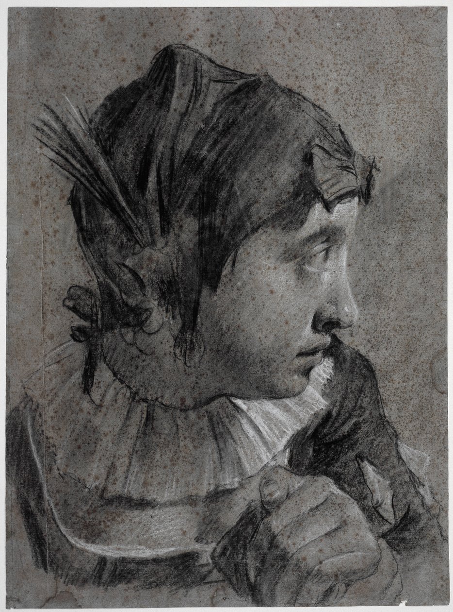 Cabeza de una joven (Barbara Piazzetta?) de Giovanni Battista Piazzetta