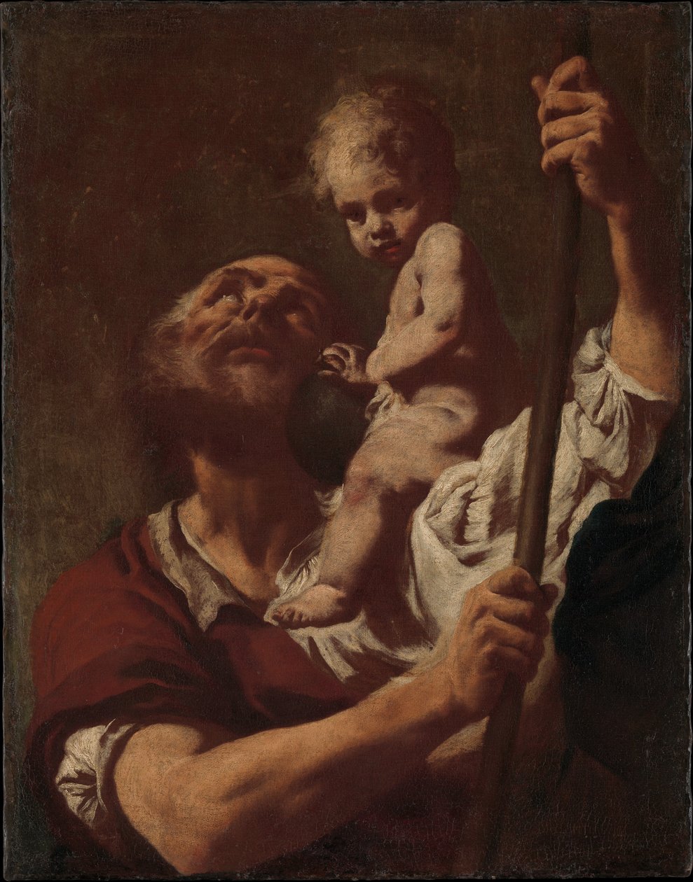 San Cristóbal llevando al Niño Jesús de Giovanni Battista Piazzetta