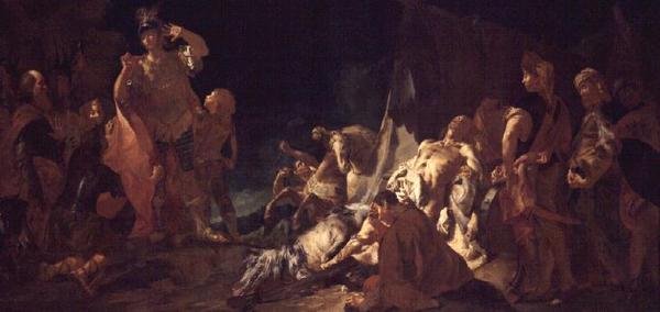 La Muerte de Darío de Giovanni Battista Piazzetta