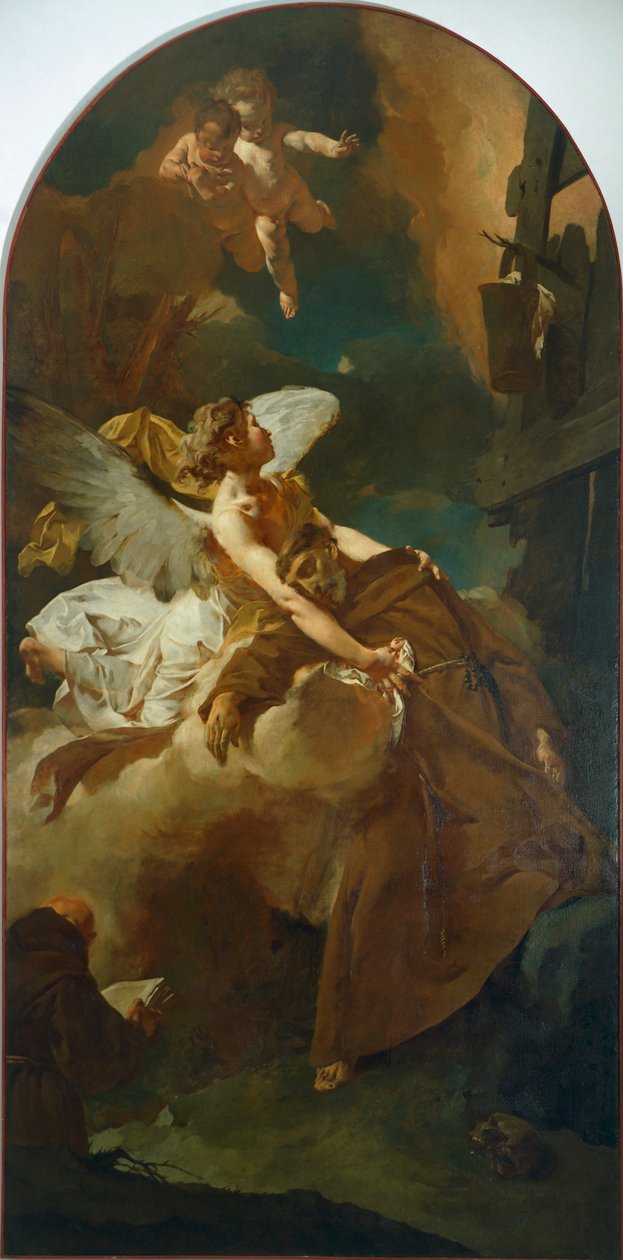 El éxtasis de San Francisco, por Giovanni Battista Piazzetta de Giovanni Battista Piazzetta