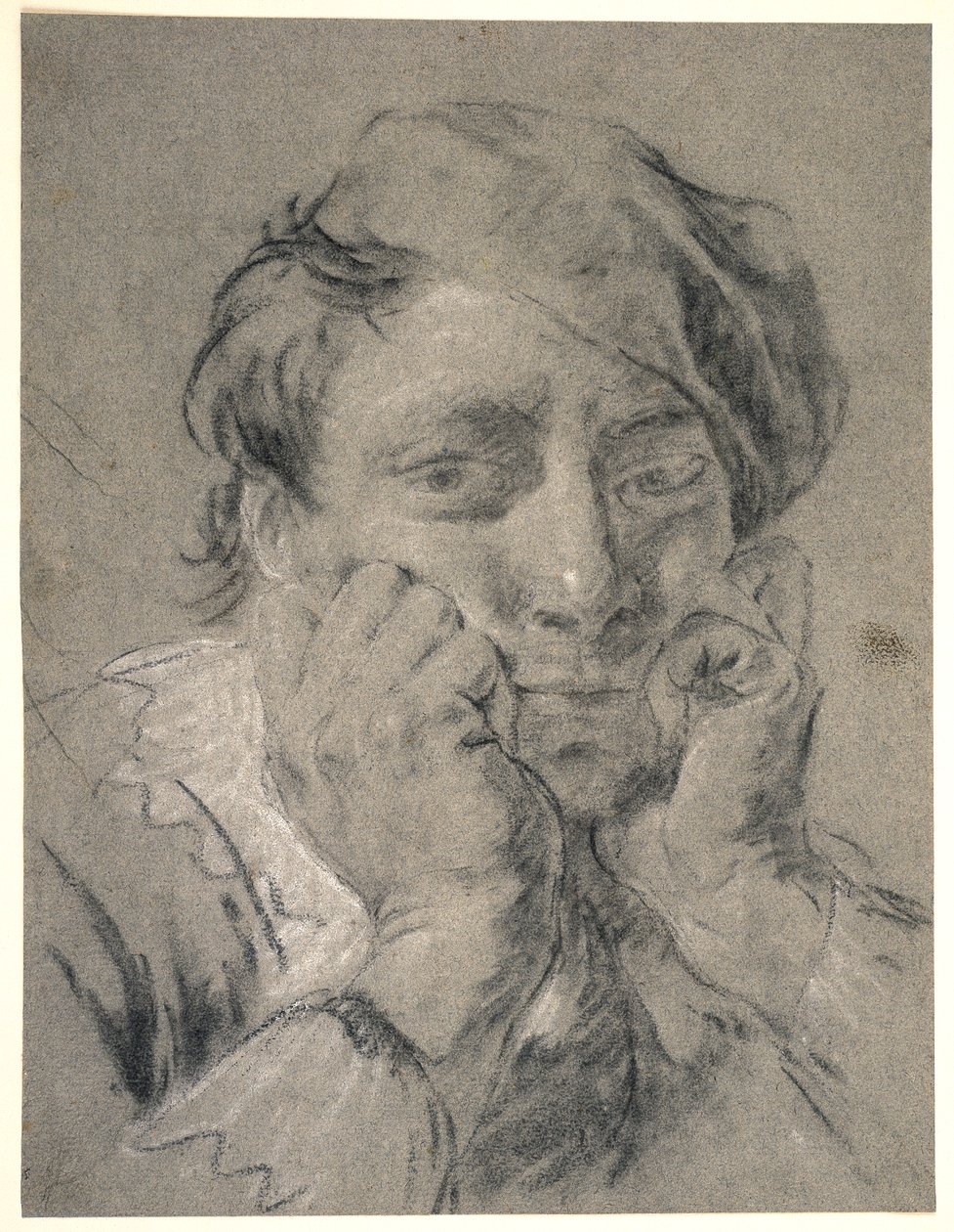 Joven con una Beretta y la cabeza entre las manos de Giovanni Battista Piazzetta