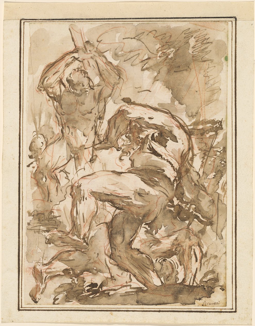 Una Batalla de Hombres Desnudos de Giovanni Battista Piranesi