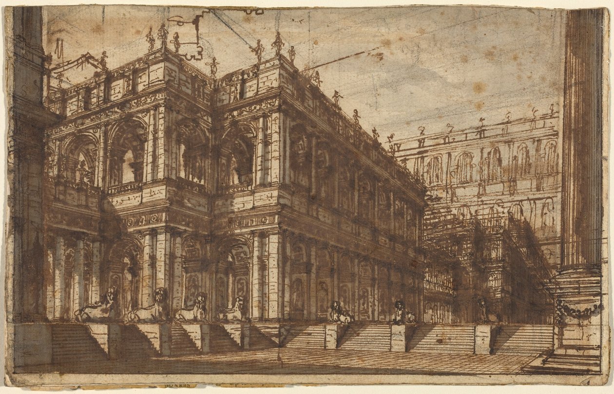 Un antiguo foro con pórticos de Giovanni Battista Piranesi