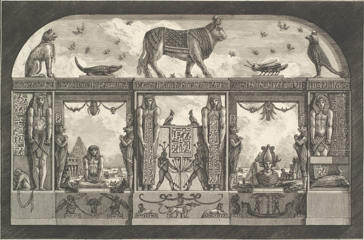 Ornamento egipcio antiguo de Giovanni Battista Piranesi
