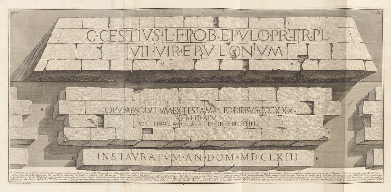 Antichit? romane (Antigüedades romanas), vol. tercero de Giovanni Battista Piranesi