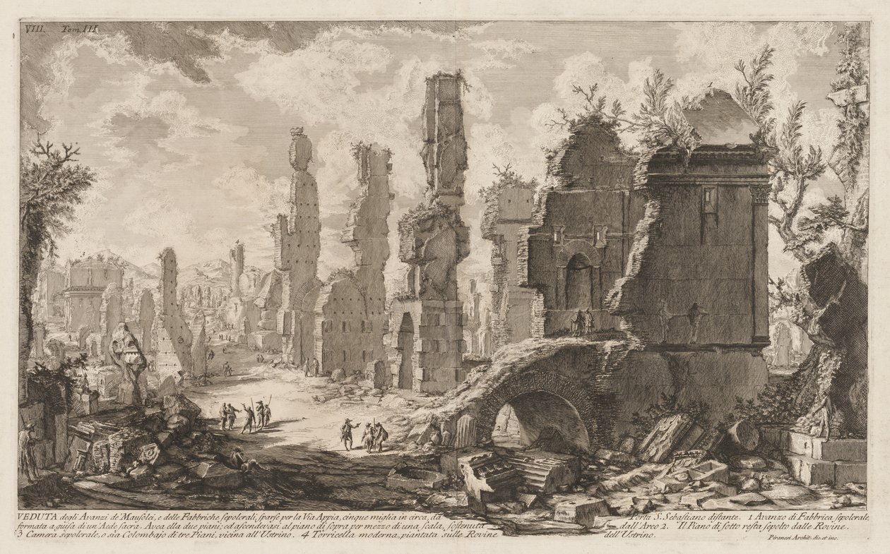 Antiquities of Rome:  The Appian Way de Giovanni Battista Piranesi