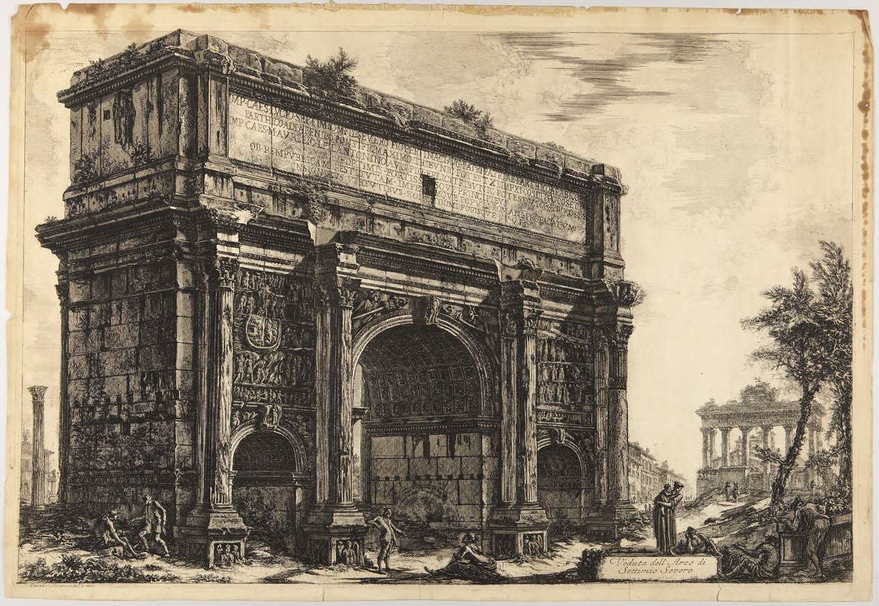 Arco de Septimio Severo de Giovanni Battista Piranesi