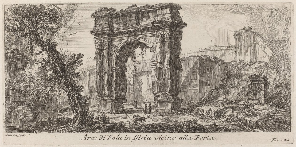 Arco de Pola en Istria de Giovanni Battista Piranesi
