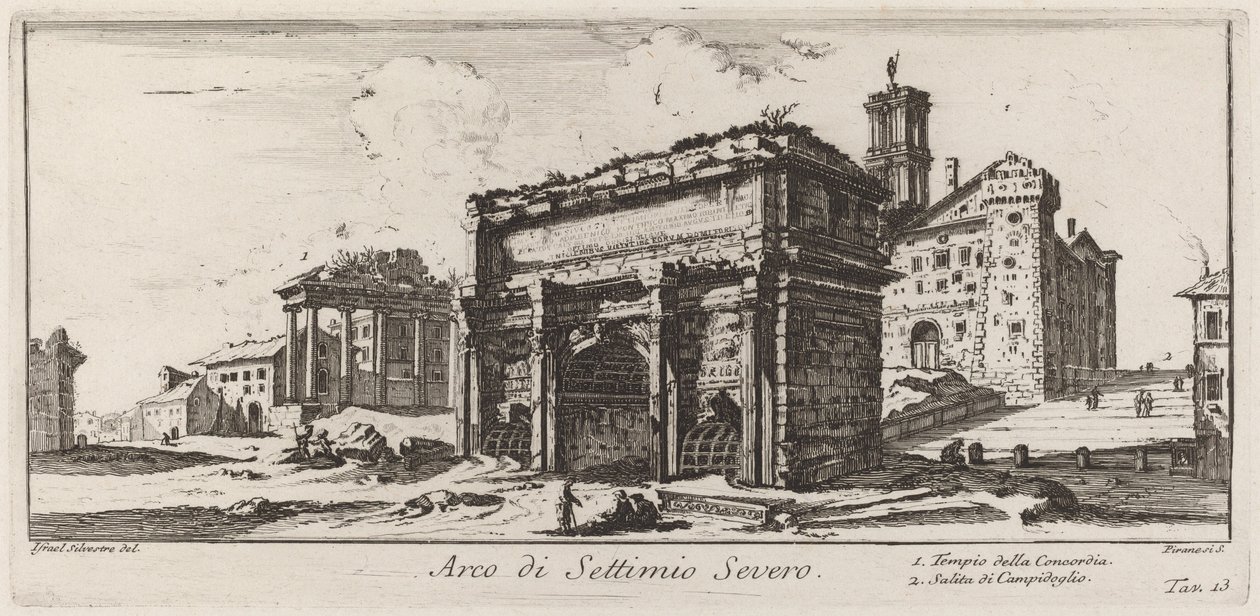 Arco de Septimio Severo de Giovanni Battista Piranesi
