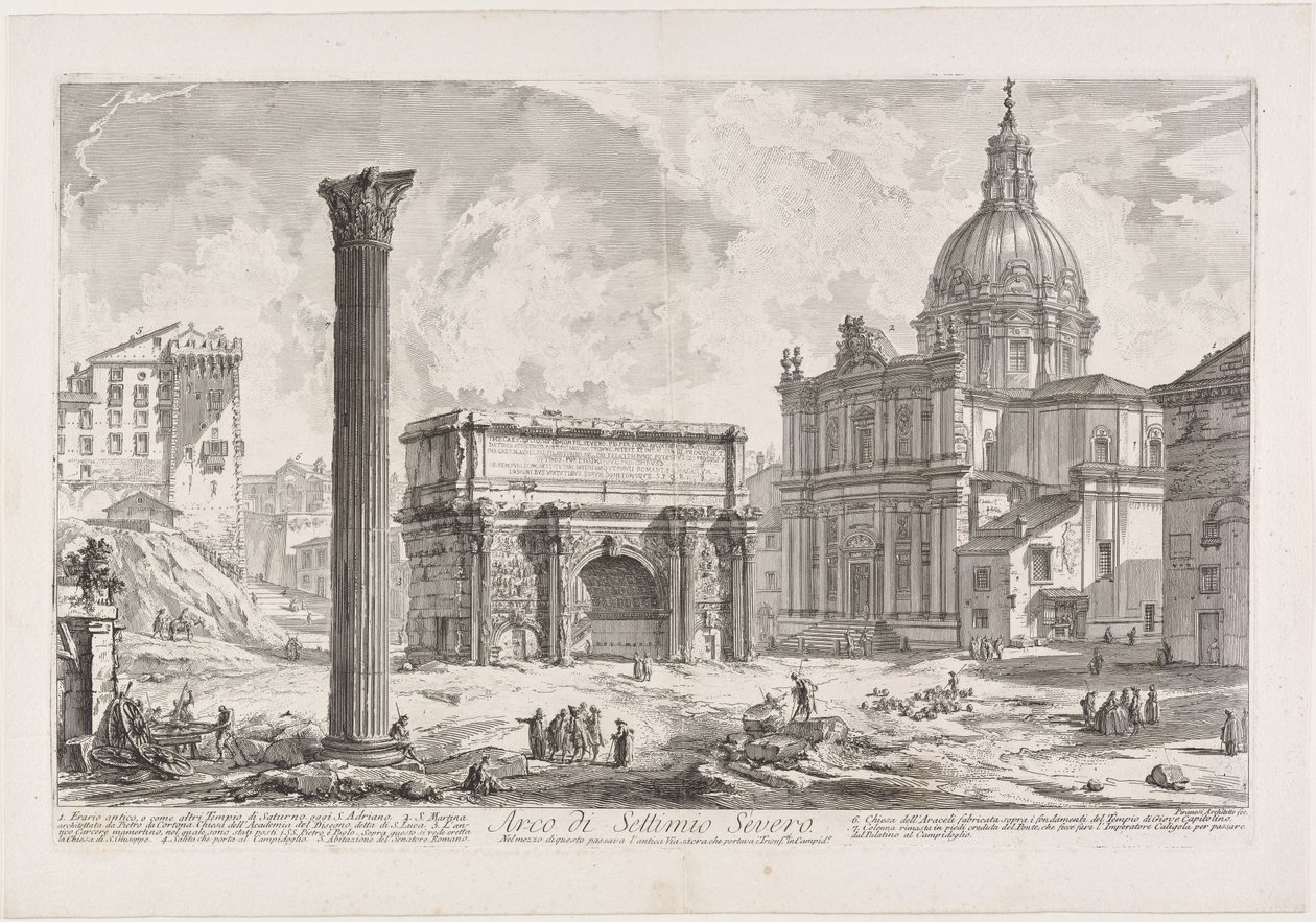 Arco de Septimio Severo de Giovanni Battista Piranesi
