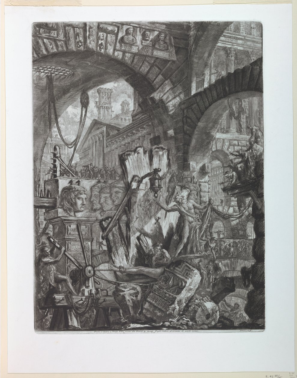 Serie Carceri, placa II de Giovanni Battista Piranesi