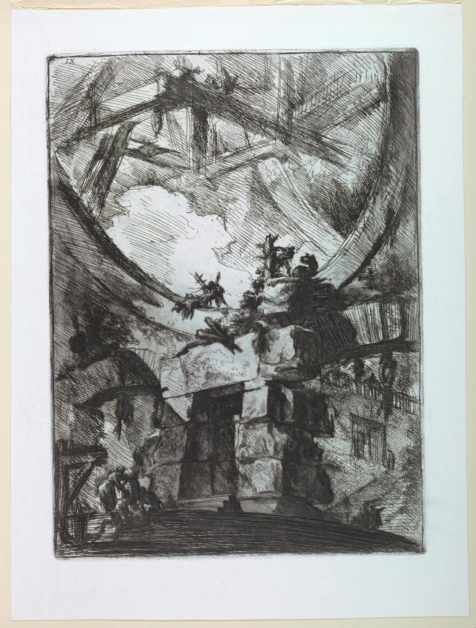 Serie Carceri, Placa IX de Giovanni Battista Piranesi
