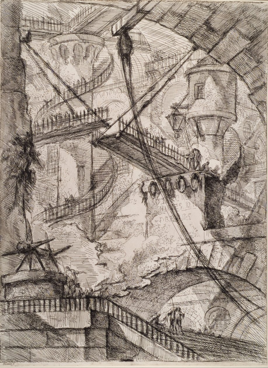 Cárceles de la invención de Giovanni Battista Piranesi