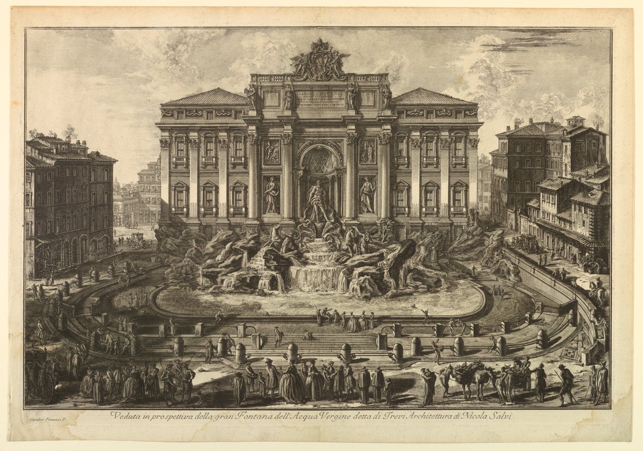 Fuente de Trevi de Giovanni Battista Piranesi
