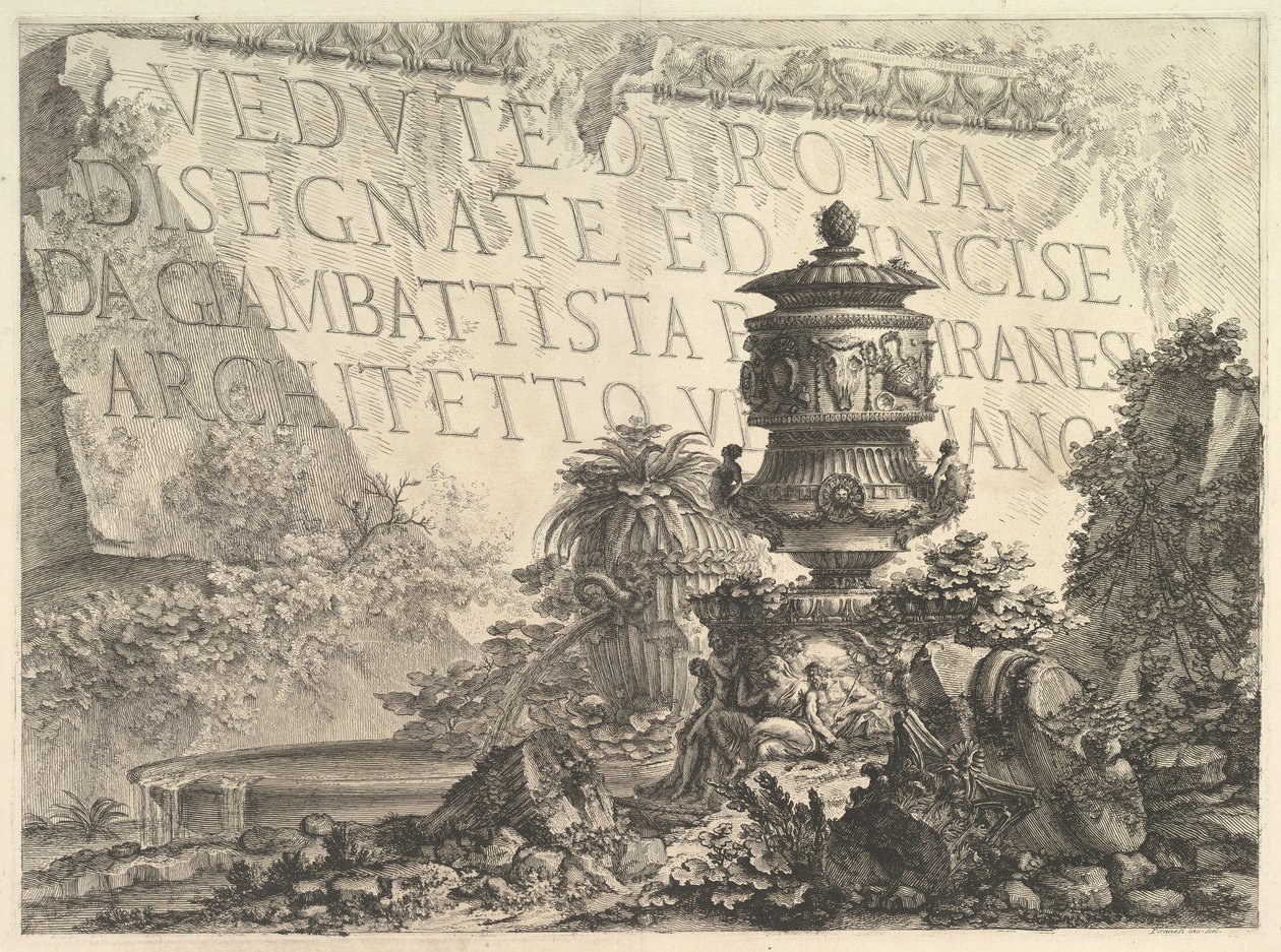 Portada, 1748 de Giovanni Battista Piranesi