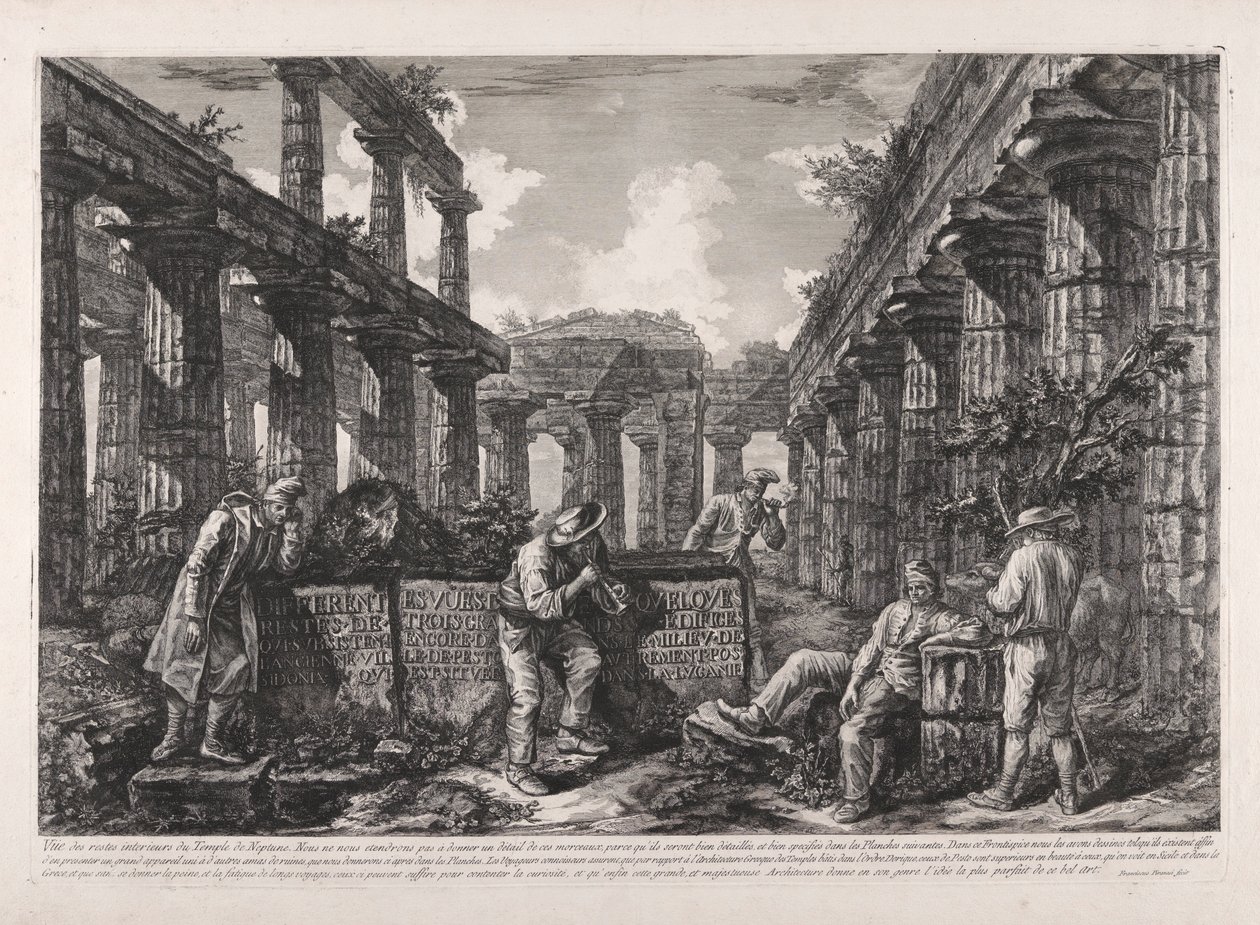 Frontispicio, de Diferentes vistas de de Giovanni Battista Piranesi