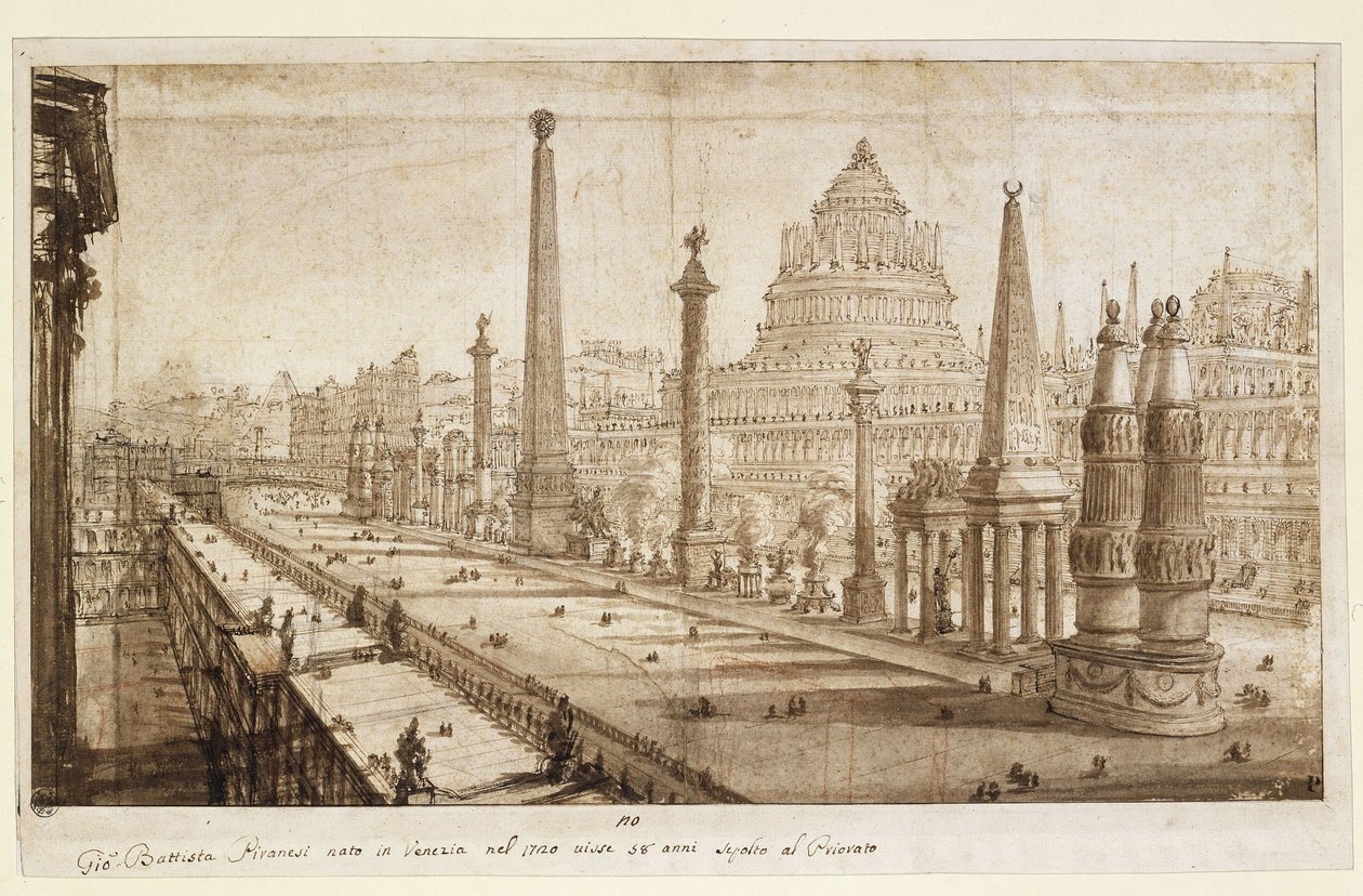 Reconstrucción ideal del Circo Máximo de Giovanni Battista Piranesi