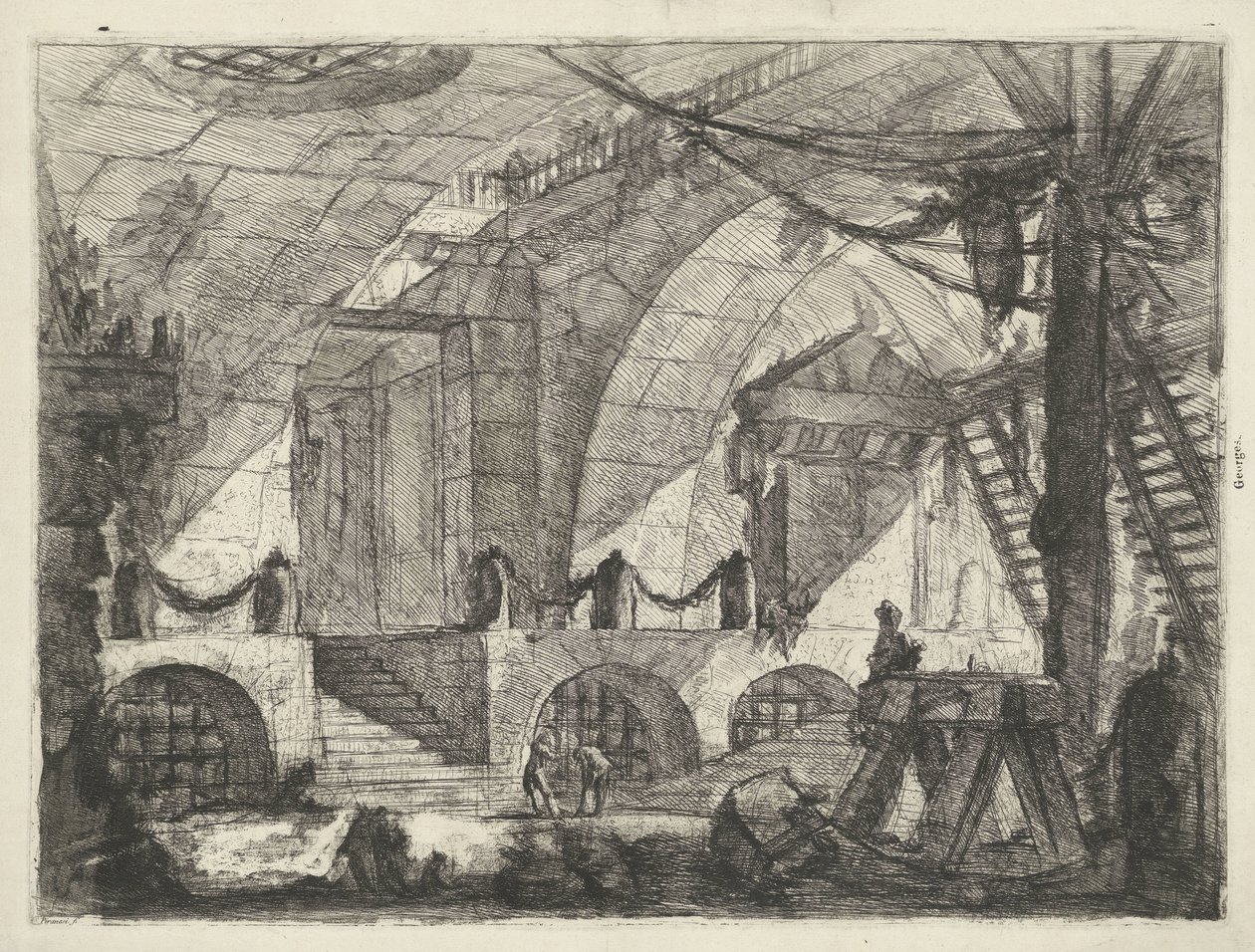 Kerker conoció a Zaagbok Kerkers (título de la serie) Capric Inventions de Carceri all Acqua Forte (título de la serie) de Giovanni Battista Piranesi
