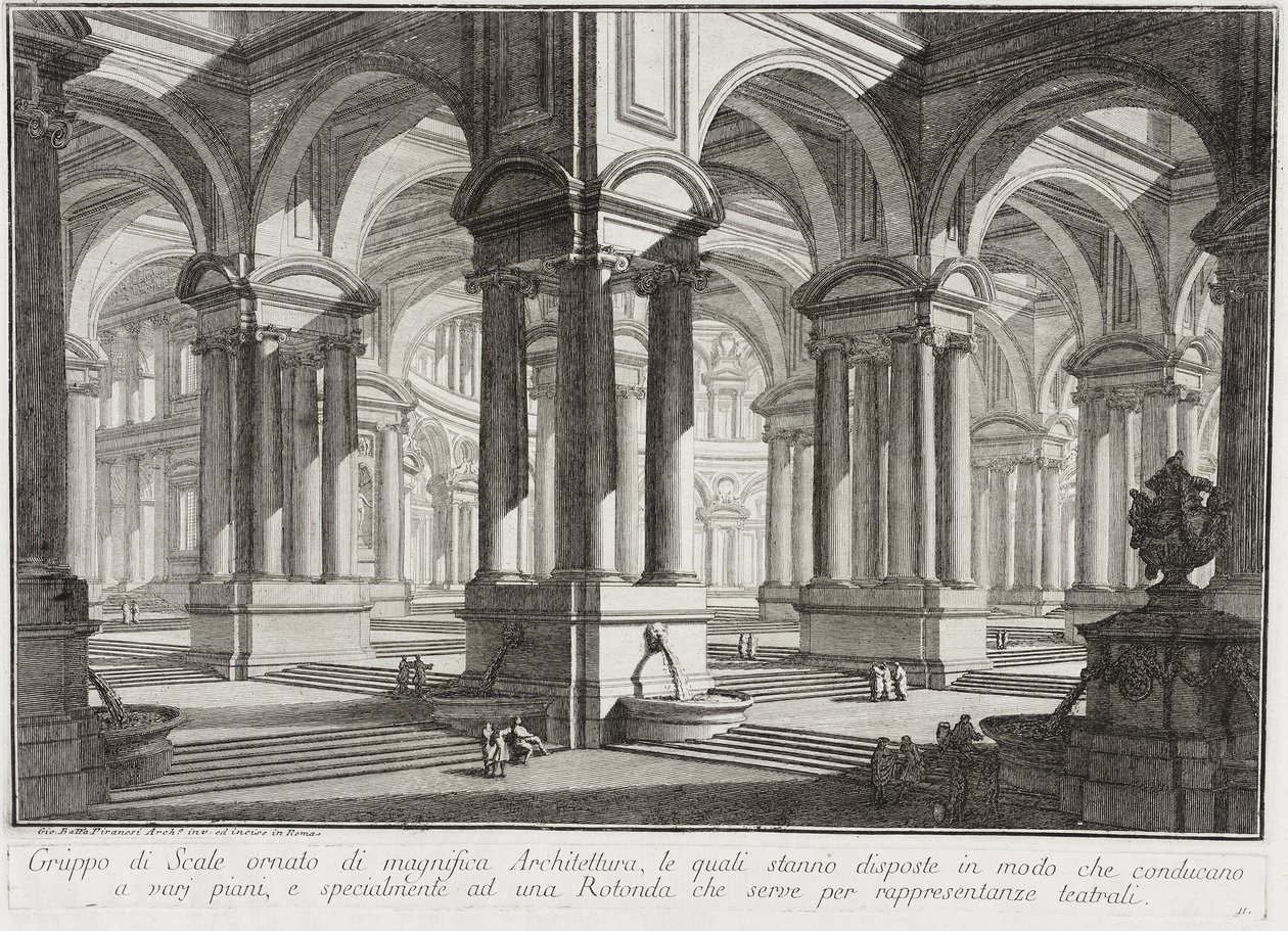 Magnífico espacio arquitectónico de Giovanni Battista Piranesi