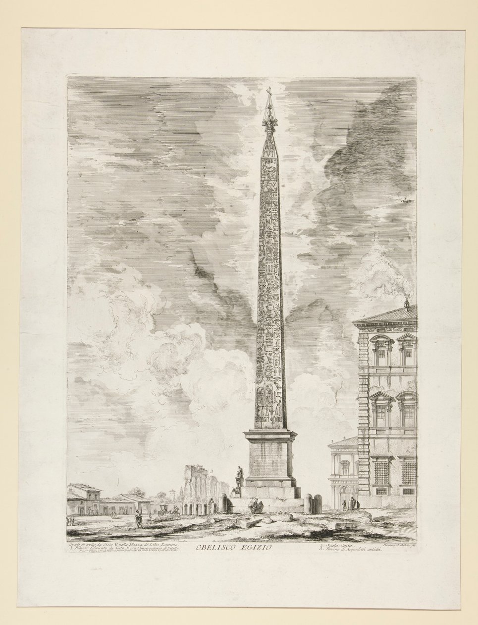 Obelisco egipcio, de Vistas de Roma de Giovanni Battista Piranesi