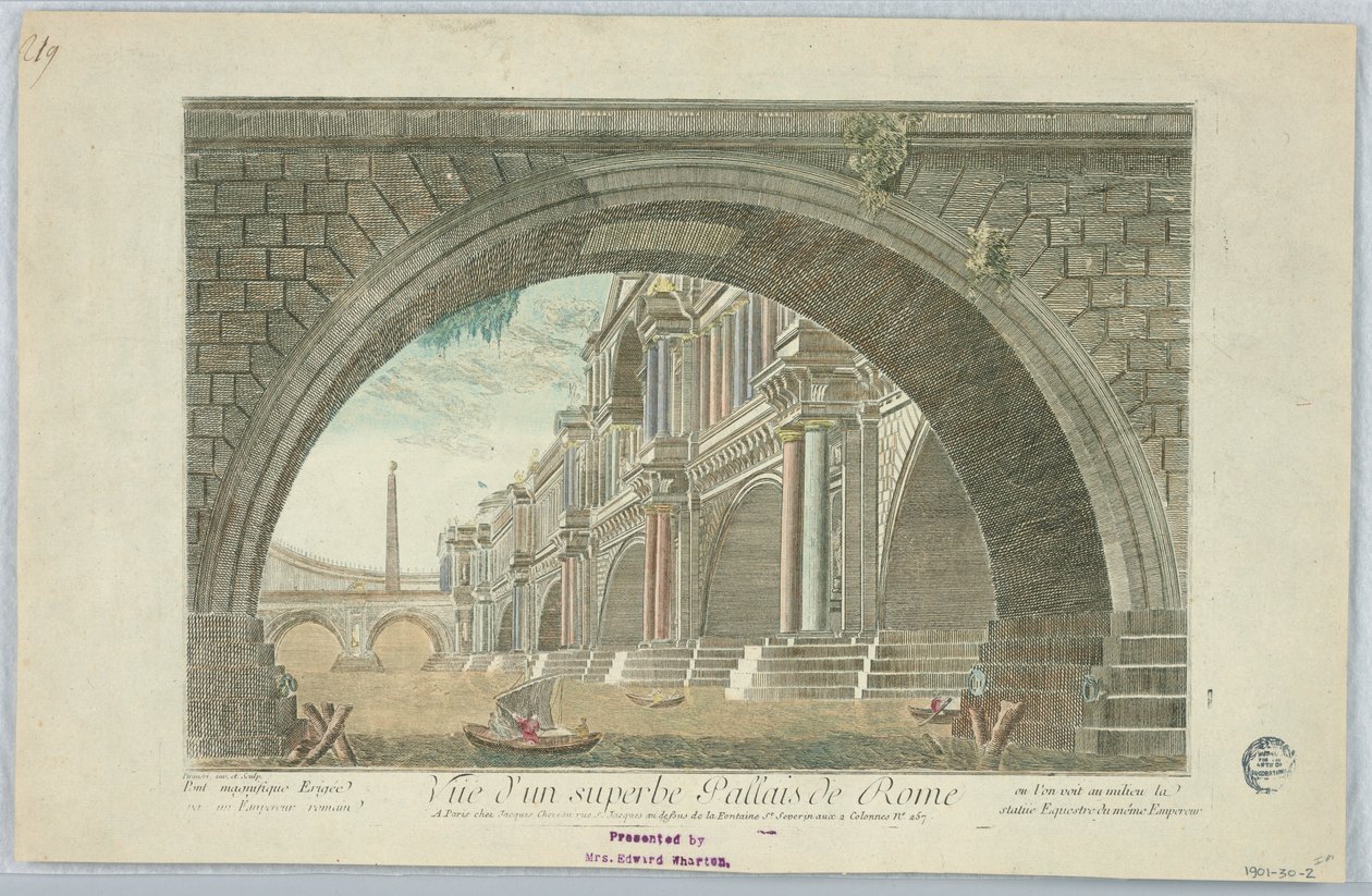 Vista de un magnífico palacio de Roma de Giovanni Battista Piranesi