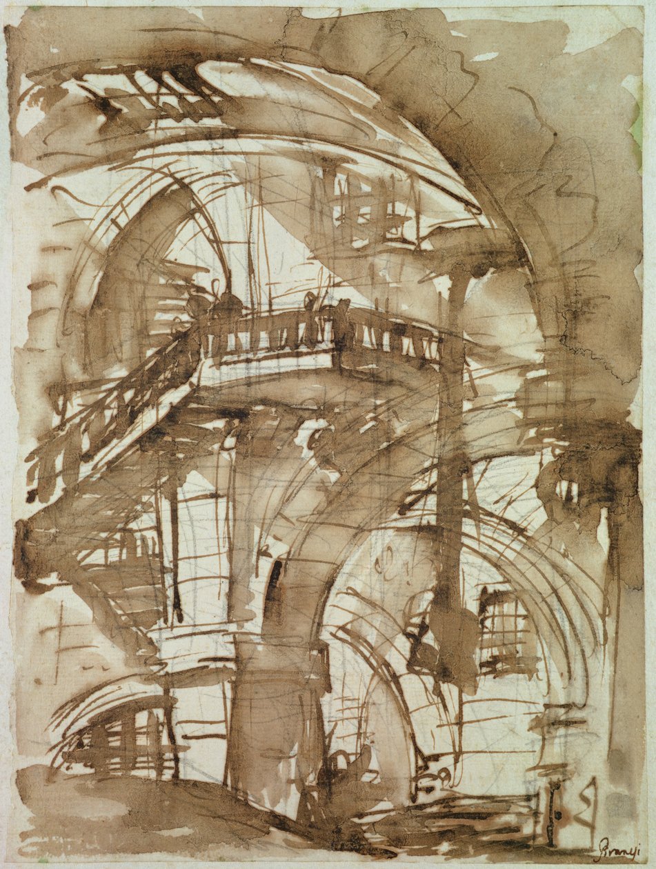 Prisión romana, c.1744-5 de Giovanni Battista Piranesi
