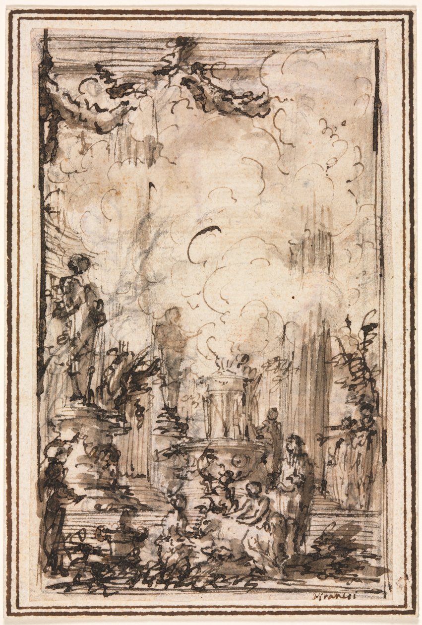 Ofrenda sacrificial en un templo de Giovanni Battista Piranesi