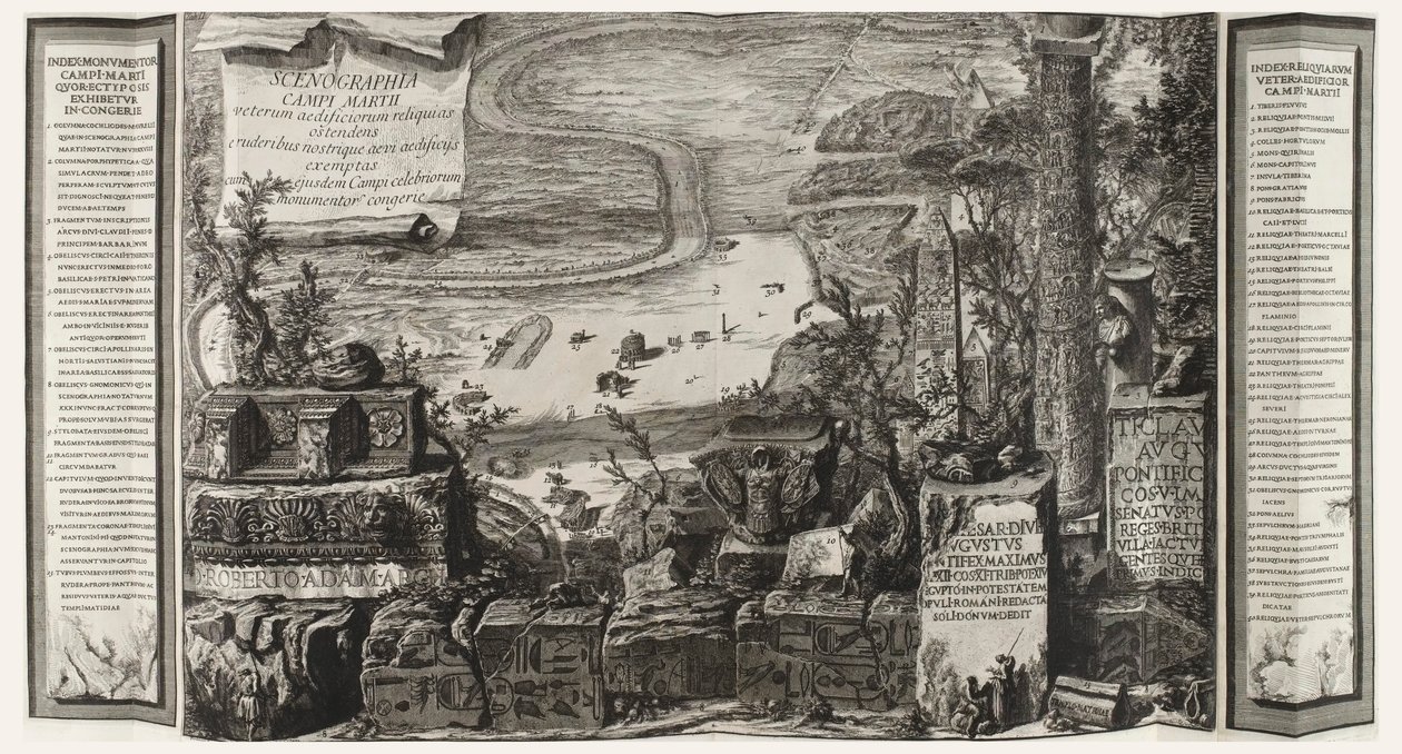 Scenographia Campi Martii, página de Il Campo Marzio dell