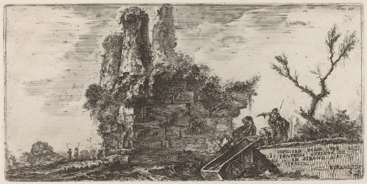 Sepulcro de los Tres Hermanos Curiati en Albano de Giovanni Battista Piranesi