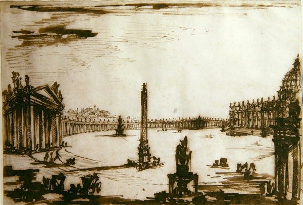 Plaza de San Pedro, Roma de Giovanni Battista Piranesi