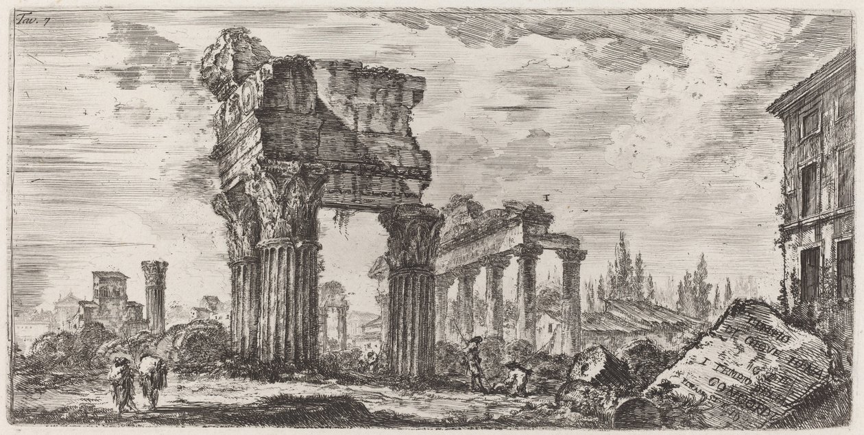 Templo de Júpiter Tonante de Giovanni Battista Piranesi