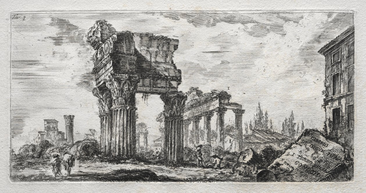 Templo de Júpiter Tonante de Giovanni Battista Piranesi