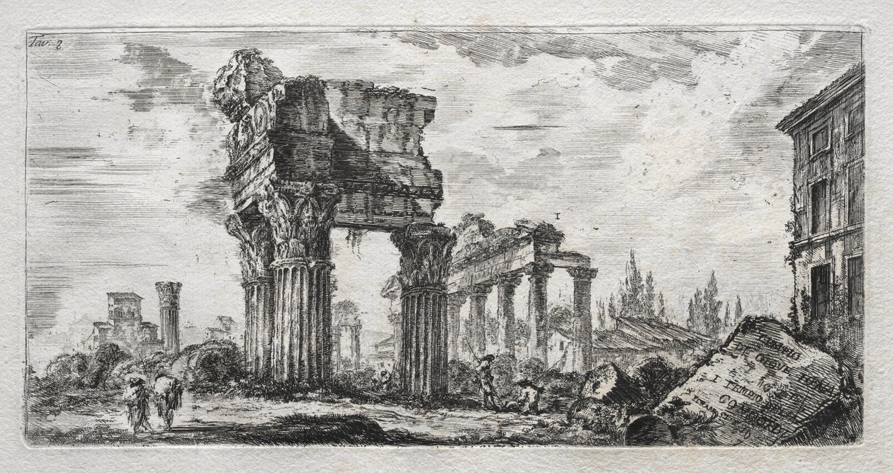 Templo de Júpiter Tonante de Giovanni Battista Piranesi