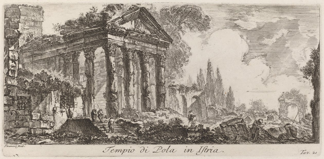 Templo de Pula en Istria de Giovanni Battista Piranesi