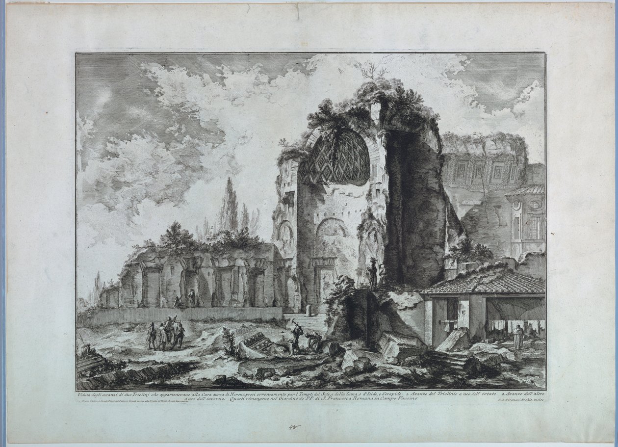 Templo de Venus en Roma de Giovanni Battista Piranesi