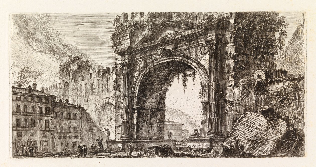 El Arco de Augusto en Rímini, de la serie Alcune vedute di Archi Trionfali, ed altri monumenti de Giovanni Battista Piranesi