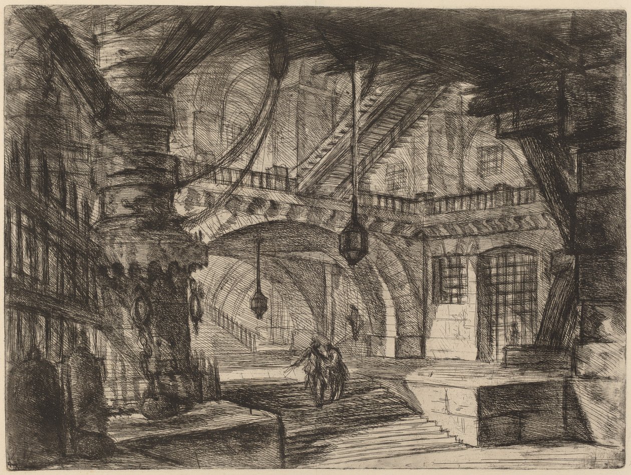 El muelle con cadenas de Giovanni Battista Piranesi