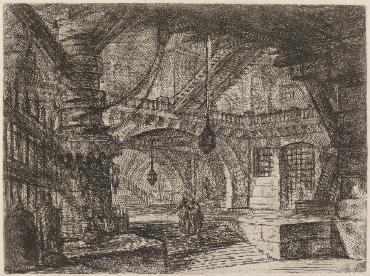 El muelle con cadenas de Giovanni Battista Piranesi