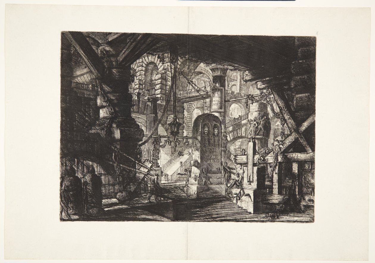 El muelle con cadenas de Giovanni Battista Piranesi