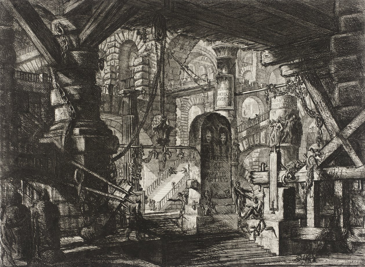 El muelle con cadenas de Giovanni Battista Piranesi