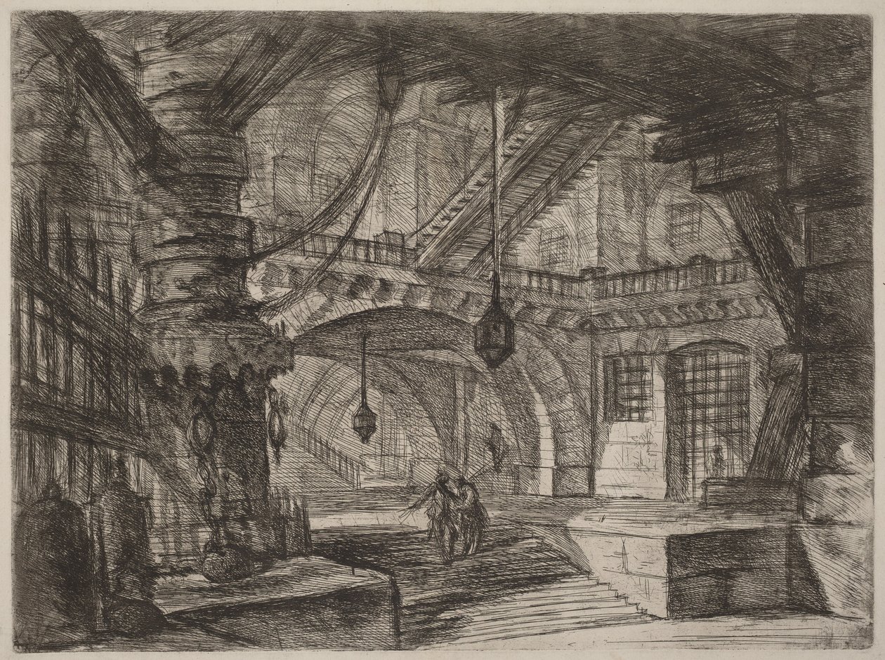 El muelle con cadenas de Giovanni Battista Piranesi