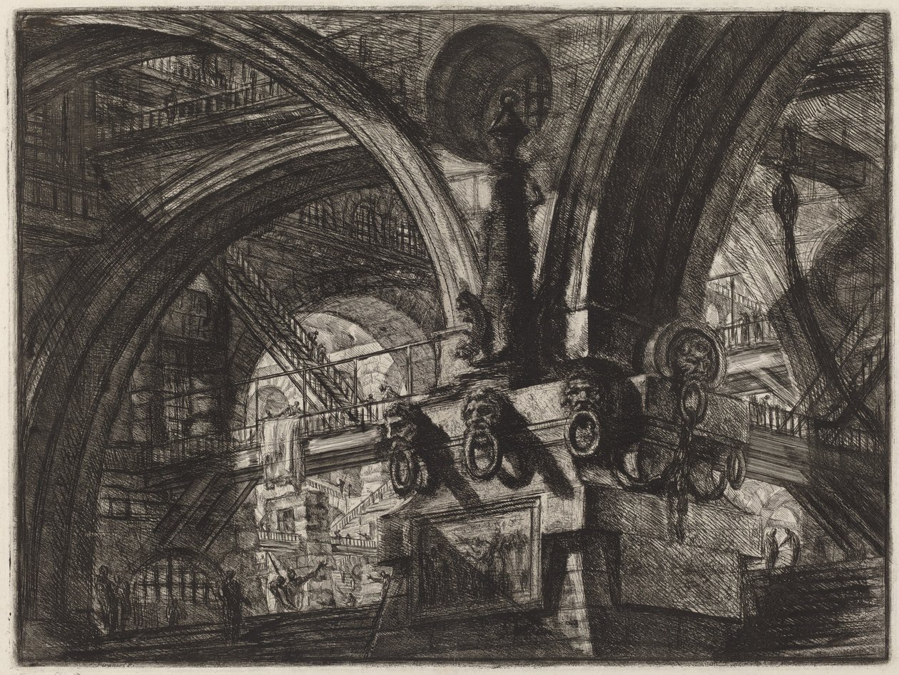 El muelle con una lámpara de Giovanni Battista Piranesi