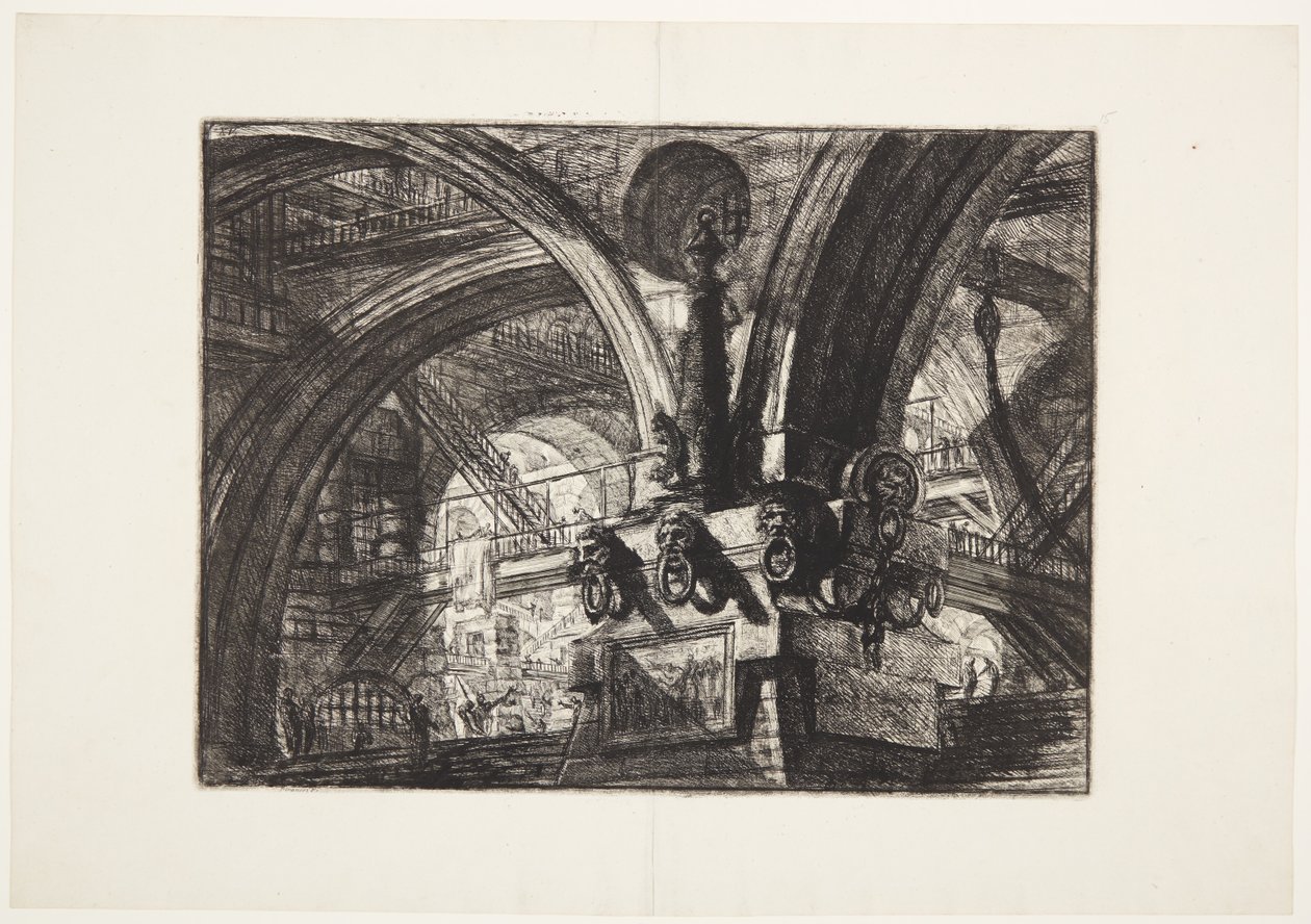 El muelle con una lámpara de Giovanni Battista Piranesi