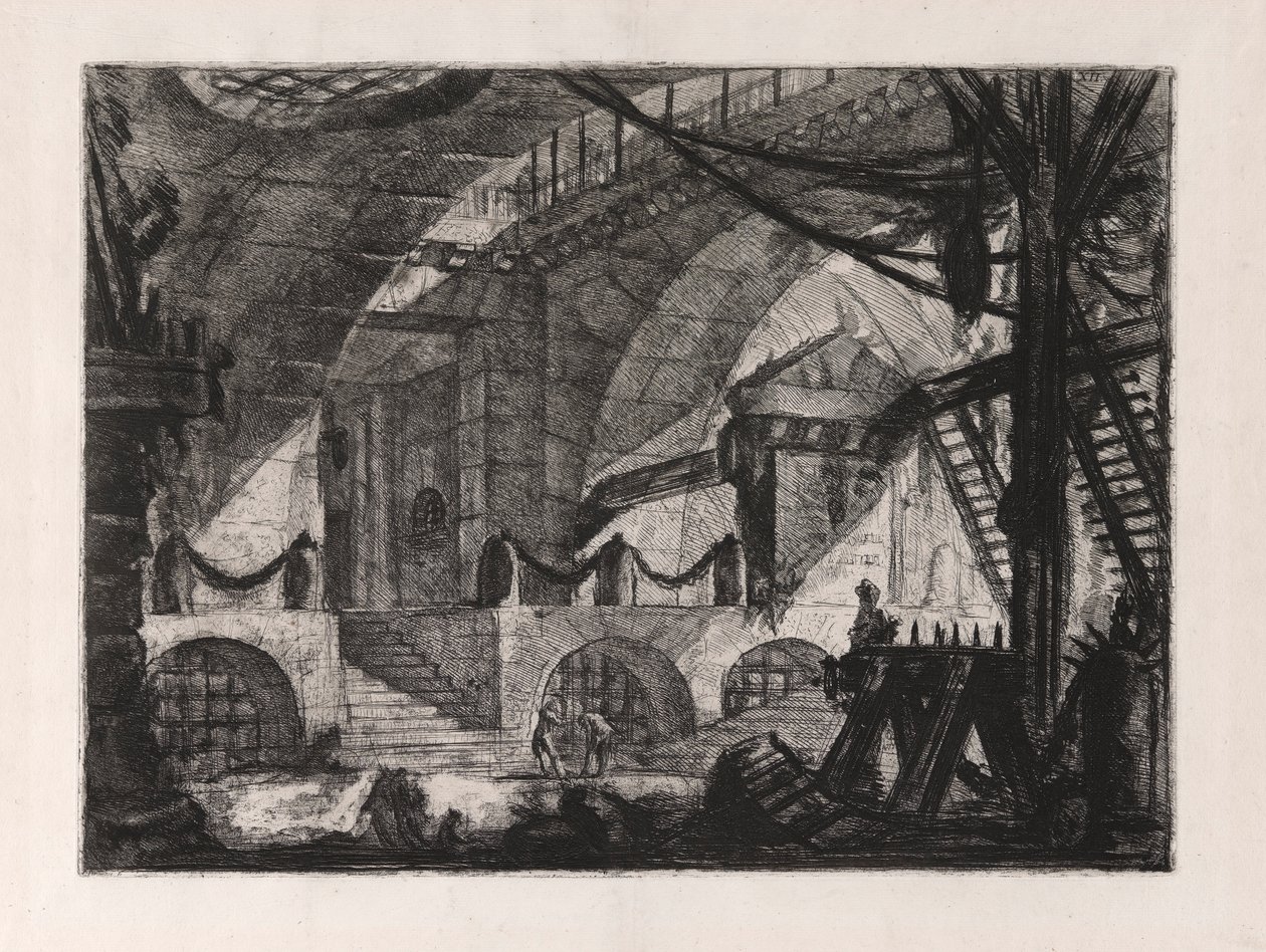 El Caballete, placa 12 de Carceri d de Giovanni Battista Piranesi