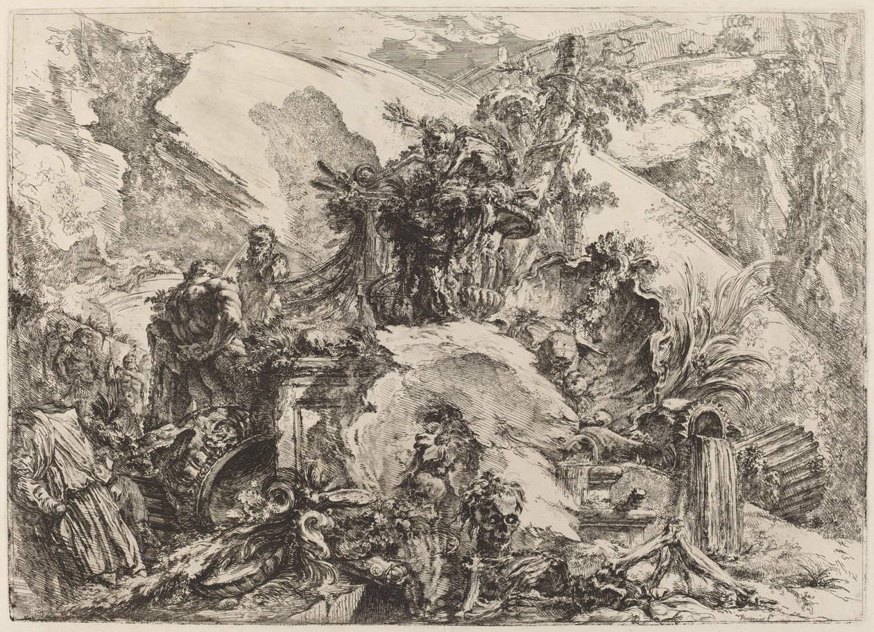 Los esqueletos de Giovanni Battista Piranesi