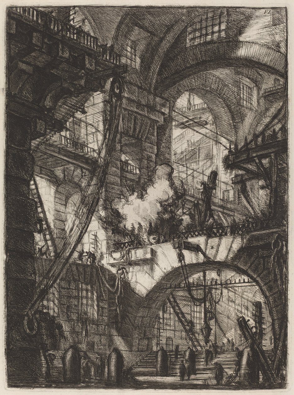 El fuego humeante de Giovanni Battista Piranesi
