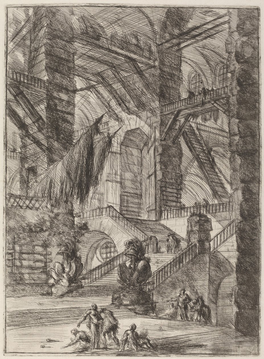 La Escalera con Trofeos de Giovanni Battista Piranesi