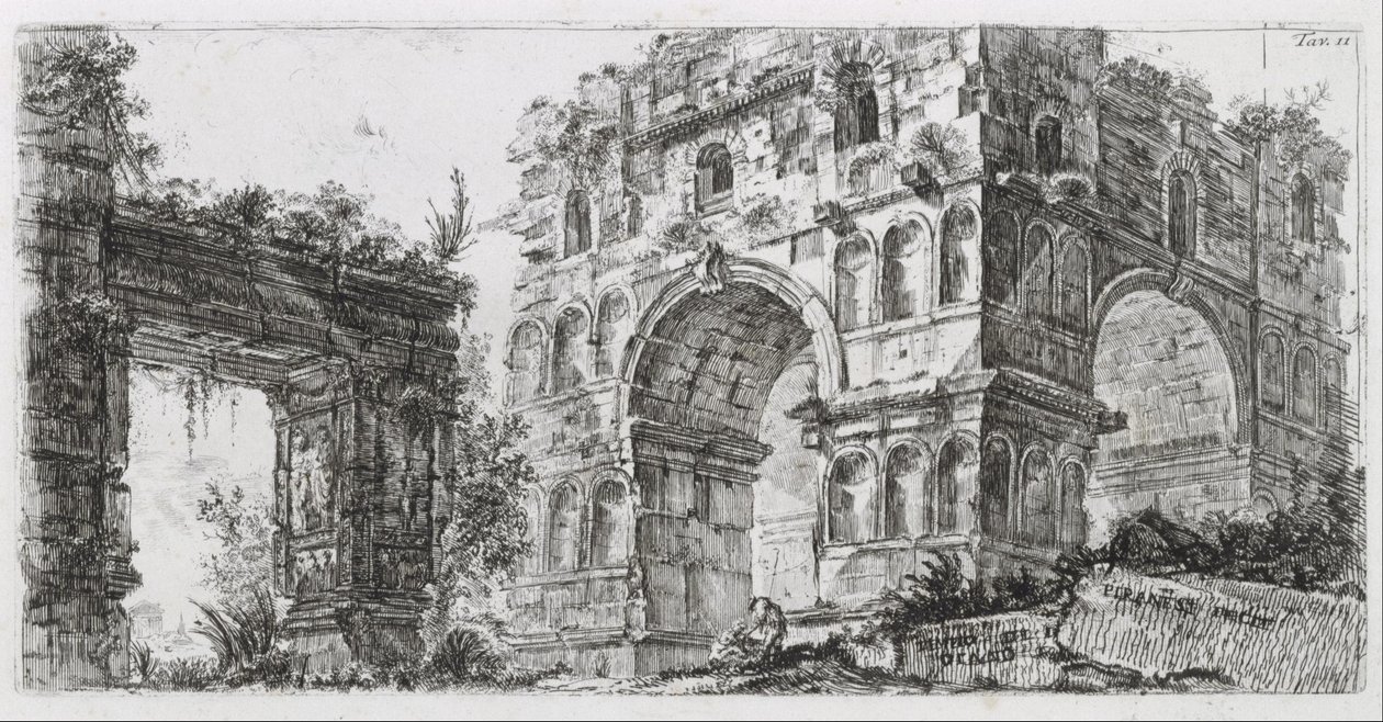 Templo de Diana de Giovanni Battista Piranesi