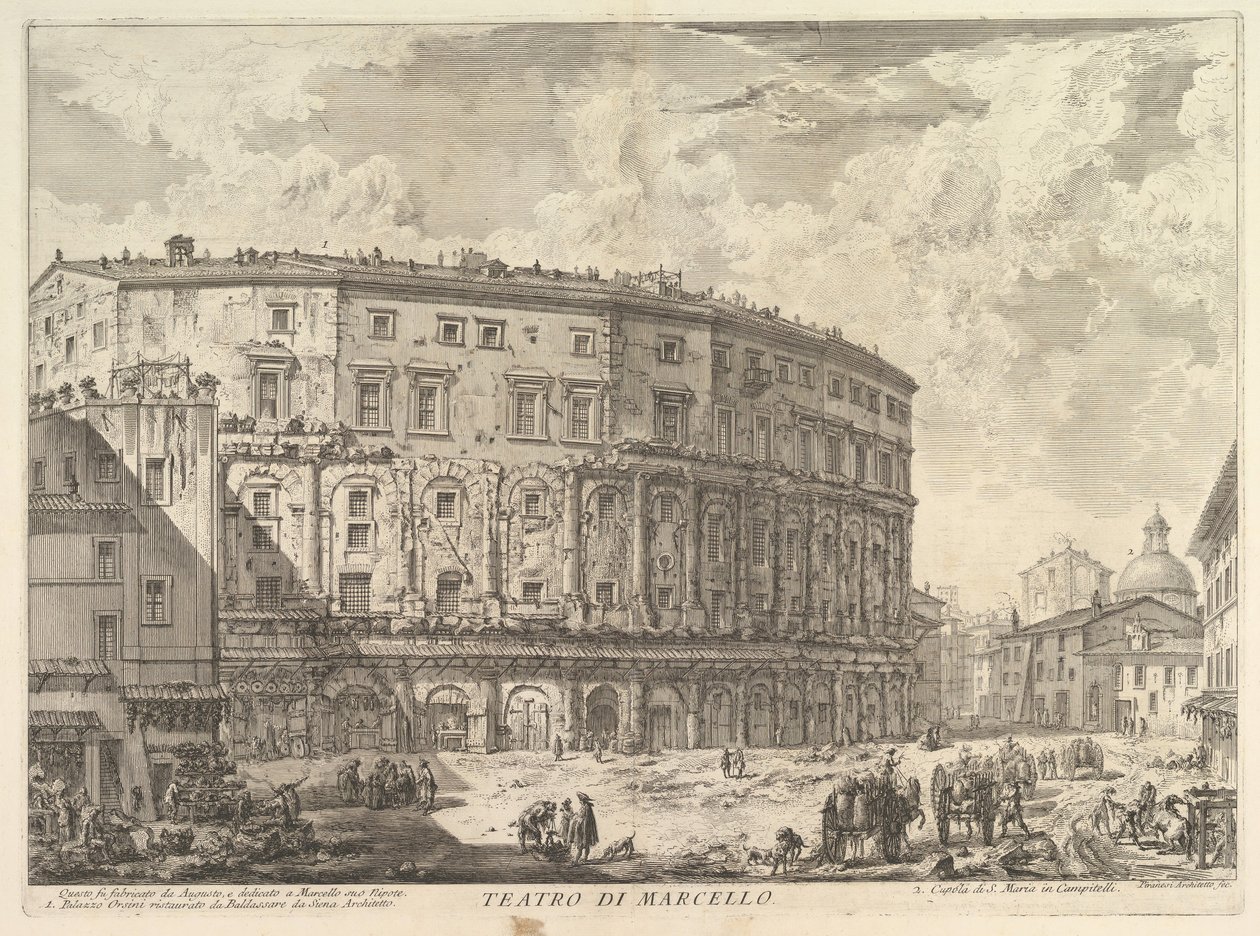 El Teatro de Marcelo de Giovanni Battista Piranesi